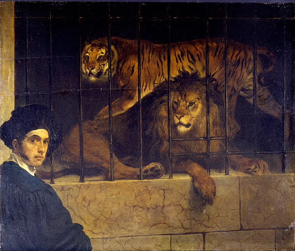 Autoritratto con i leoni - 1831, Museo Poldi Pezzoli, Milano
